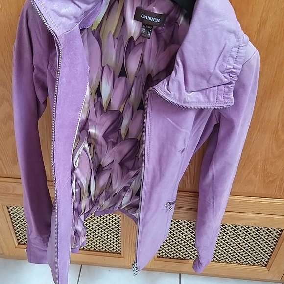 Danier Leather Jacket  Metallic Sheen 3XS  (XXXS) - Picture 3 of 15